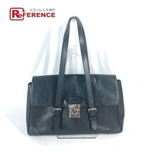 Louis Vuitton Epi Leather Segur Tote Bag Black Flap